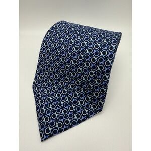 Brooks Brothers Makers and Merchants Silk Blue Geometrical Men's‎ Neck Tie